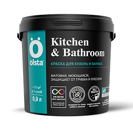 Краска для кухонь и ванных Kitchen&bathroom